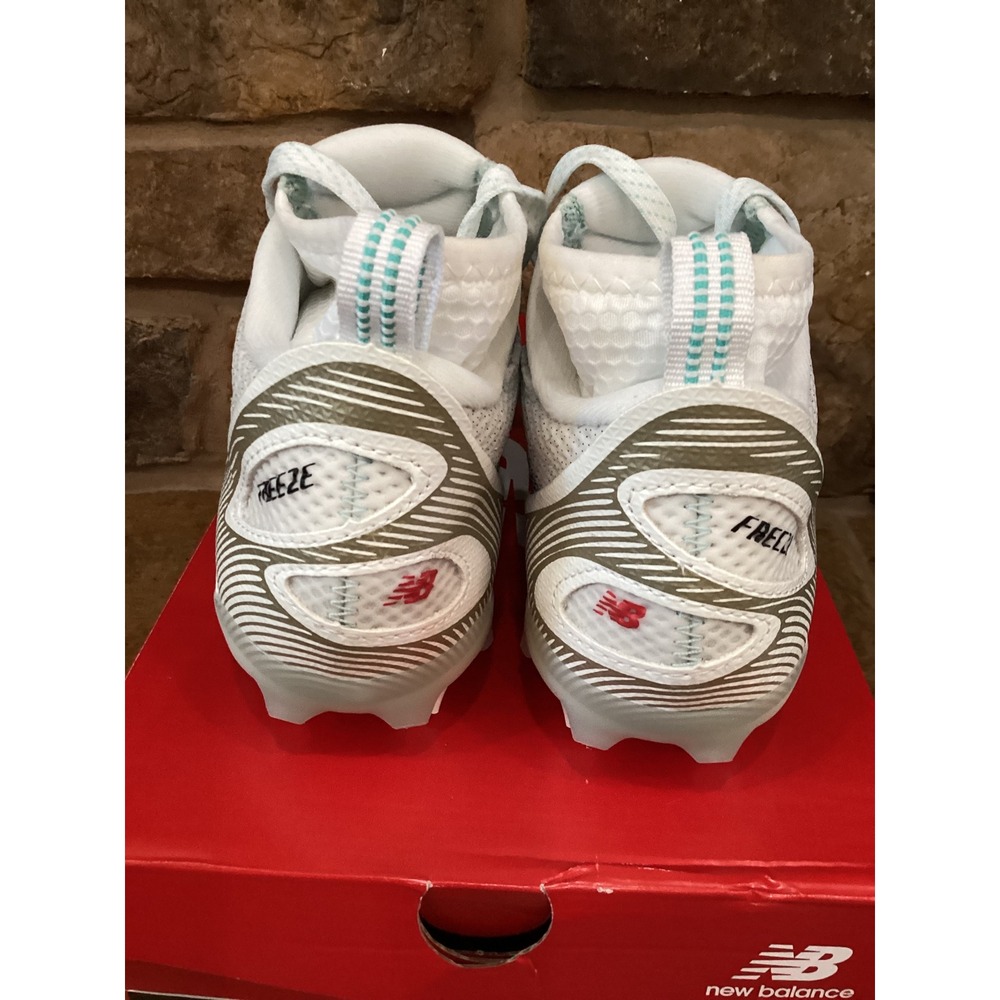 New Balance FreezeLX v5 Lacrosse Cleats White Black WFREEZW5 Womens 8 Mens 6.5 - Picture 7 of 8